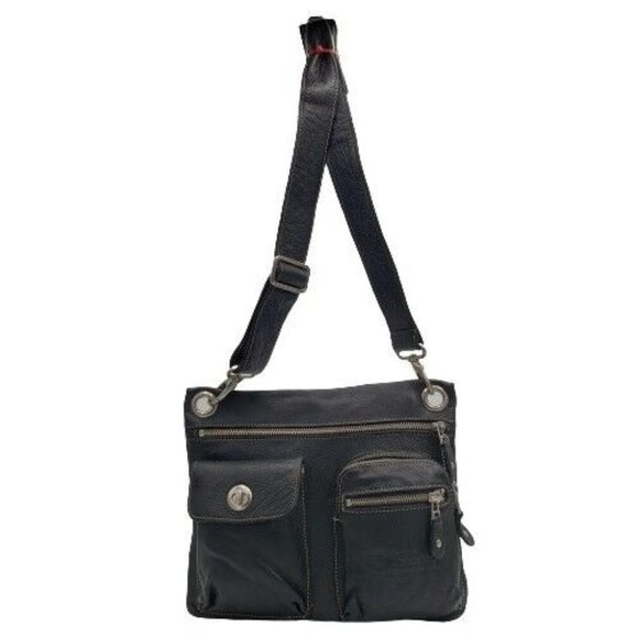 Roots Bags Roots Crossbody Black All Leather Crossbody Shoulder Bag